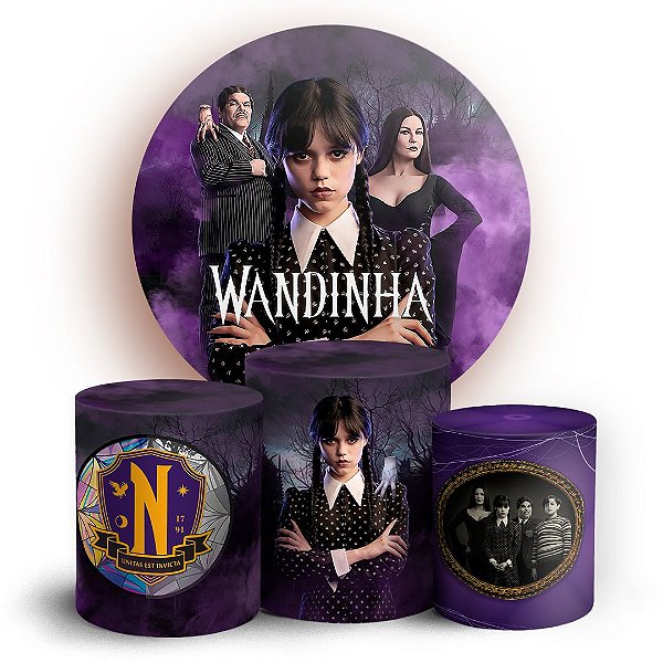 KIT Redondo e Trio - Wandinha - Sublimado 3D