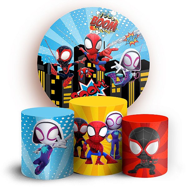 KIT Redondo e Trio - Spidey - Sublimado 3D