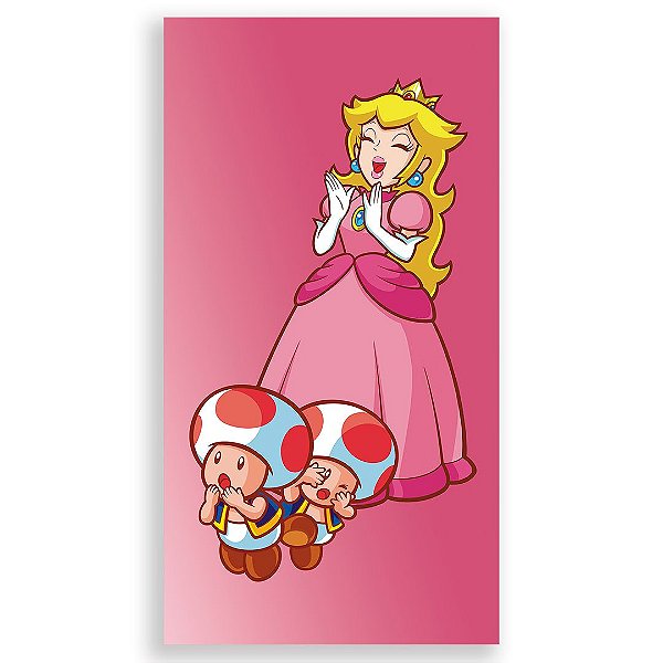 Faixa Lateral - Princesa Peach Super Mario - Sublimado 3D