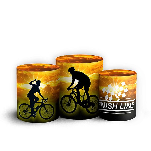 Trio Cilindro - Bicicleta - Sublimado 3D + Elástico
