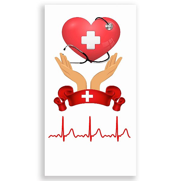 Faixa Lateral - Enfermagem - Sublimado 3D