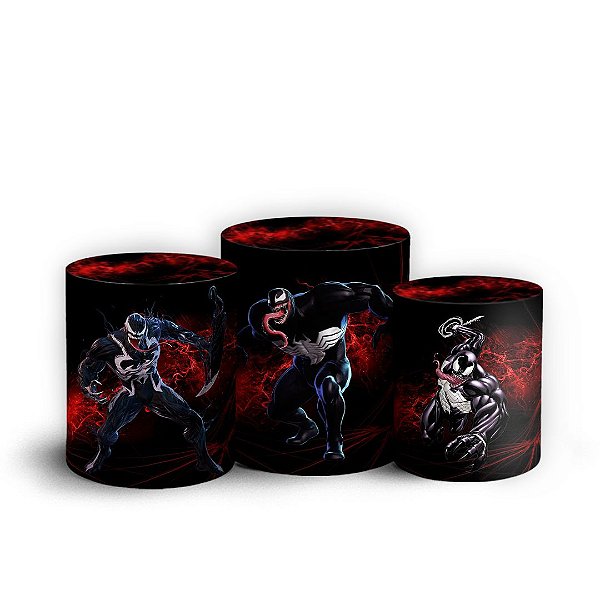 Trio Cilindro - Venon - Sublimado 3D + Elástico