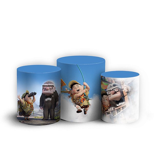 Trio Cilindro - Up Altas Aventuras - Sublimado 3D + Elástico