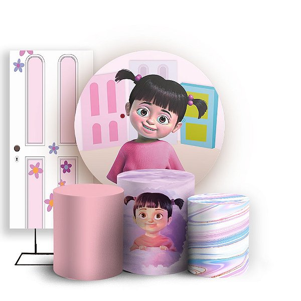 KIT Redondo Trio e Faixa - Boo Monstros SA - Sublimado 3D