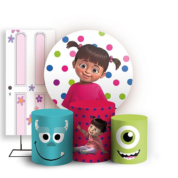 KIT Redondo Trio e Faixa - Boo Monstros SA - Sublimado 3D