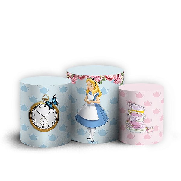 Trio Cilindro - Alice - Sublimado 3D + Elástico