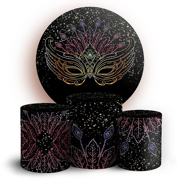 KIT Redondo e Trio - Carnaval - Sublimado 3D