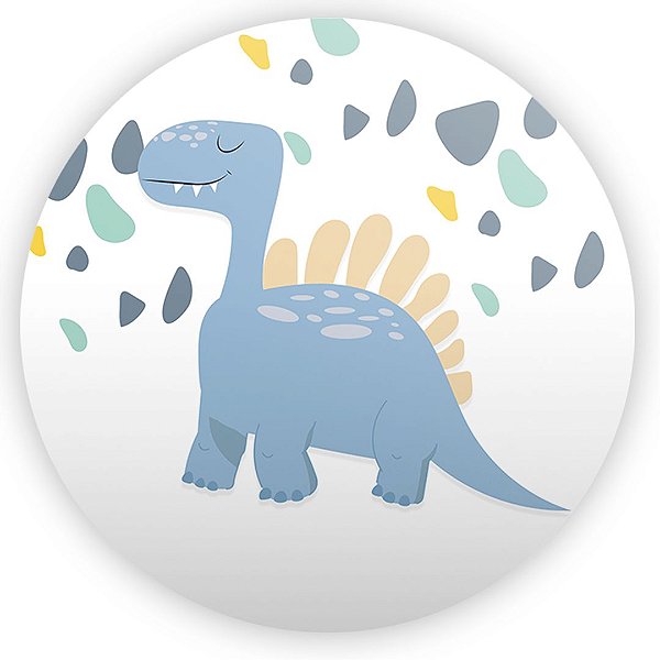 Painel Redondo - Dino Cute - Sublimado 3D