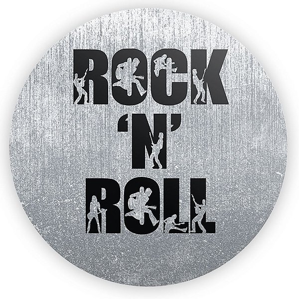 Painel Redondo - Rock Roll - Sublimado 3D