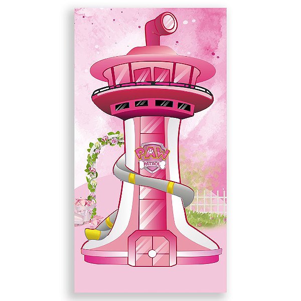 Faixa Lateral - Torre Patrulha Canina Skye - Sublimado 3D