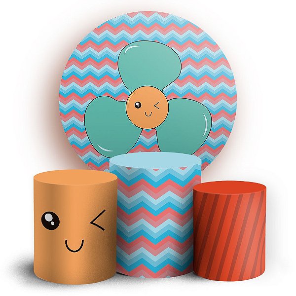 KIT Redondo e Trio - Ventilador - Sublimado 3D