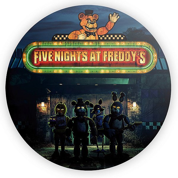 Painel Redondo - Five Nights At Freddy's - Sublimado 3D