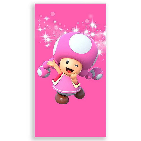 Faixa Lateral - Peach Super Mario - Sublimado 3D