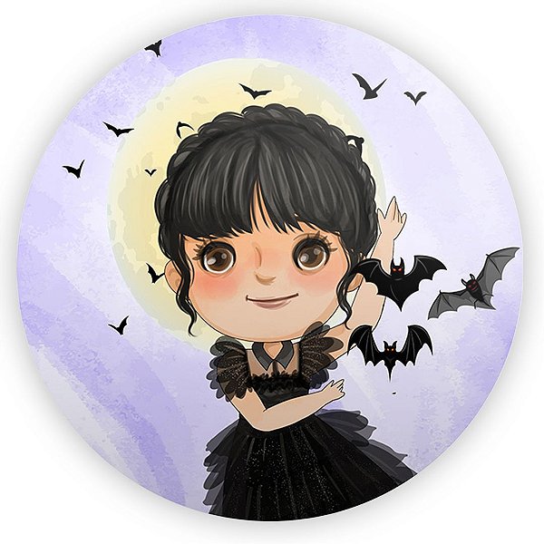 Painel Redondo - Wandinha - Sublimado 3D