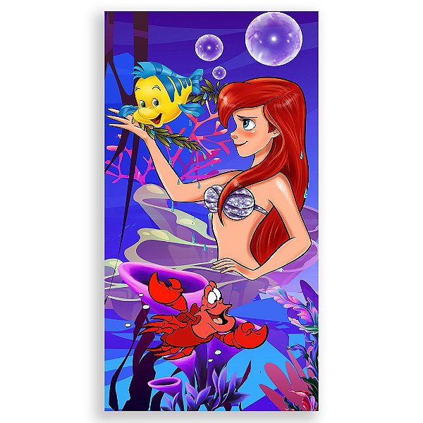 Faixa Lateral - Ariel Escama Sereia - Sublimado 3D