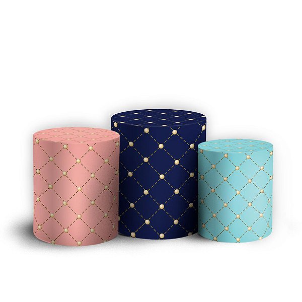 Trio Cilindro - Capitone - Sublimado 3D + Elástico