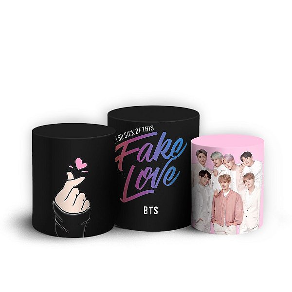 Trio Cilindro - BTS - Sublimado 3D + Elástico