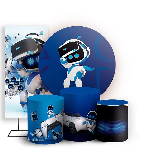 KIT Redondo Trio e Faixa - Astro Bot - Sublimado 3D