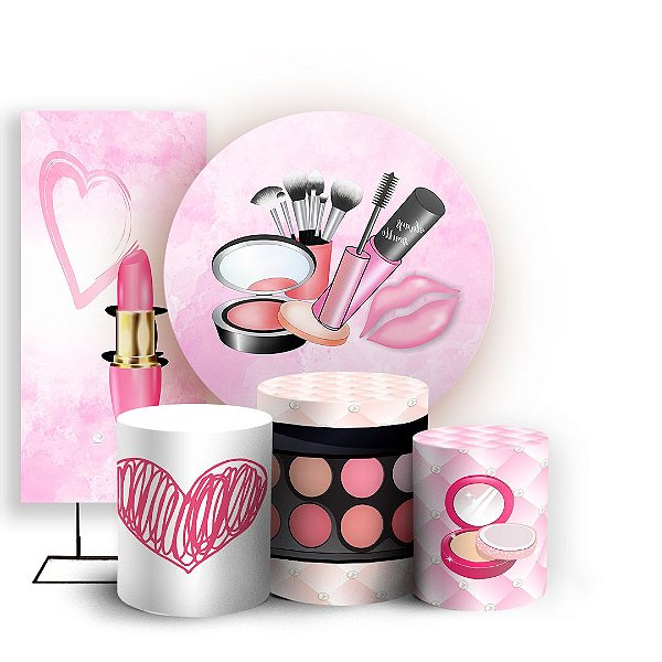 KIT Redondo Trio e Faixa - Maquiagem - Sublimado 3D