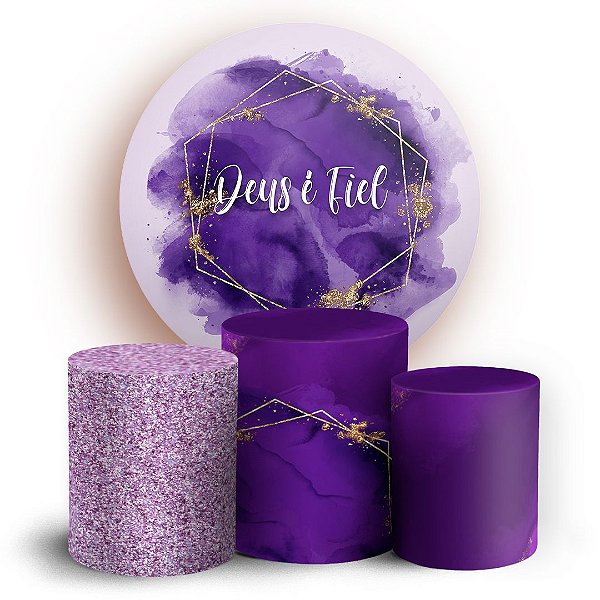 KIT Redondo e Trio - Deus - Sublimado 3D