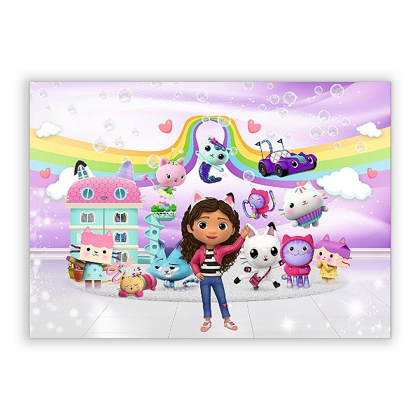 Painel Retangular - Casa Magica da Gabby - Sublimado 3D