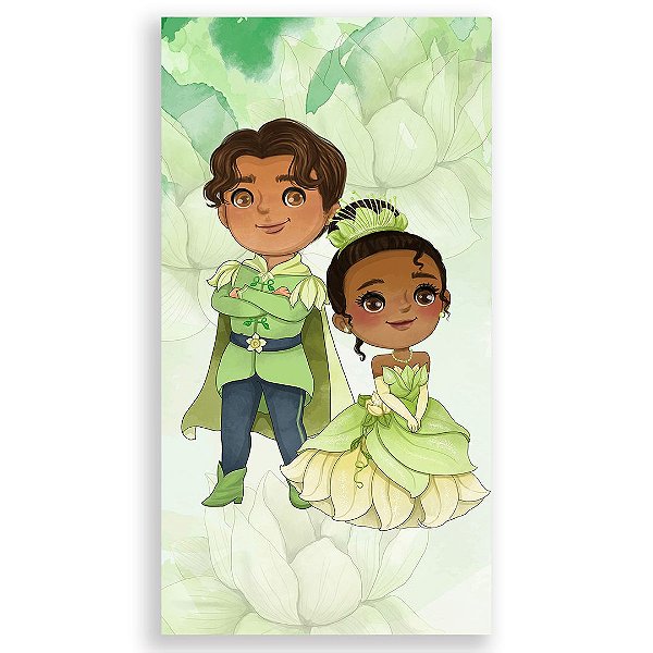 Faixa Lateral - Tiana Princesa e o Sapo - Sublimado 3D