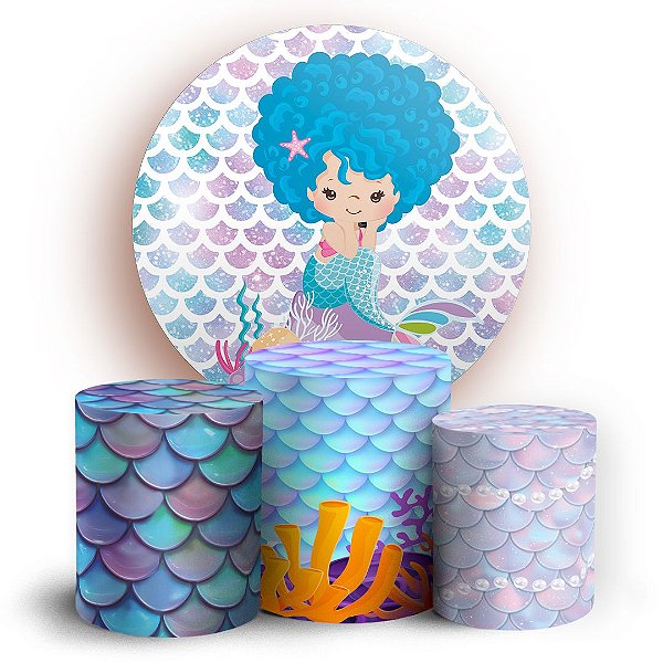 KIT Redondo e Trio - Fundo do Mar - Sublimado 3D