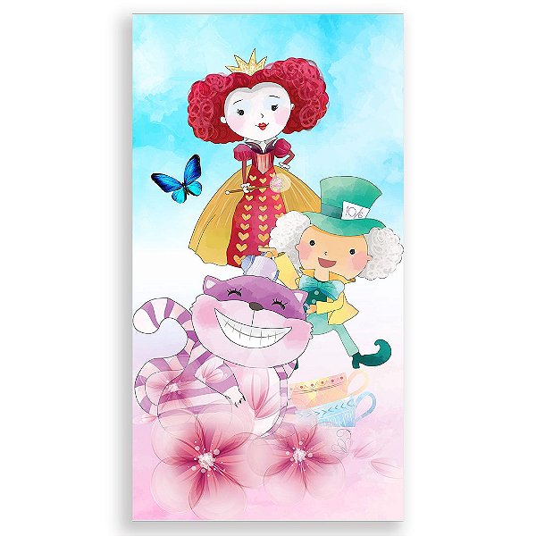 Faixa Lateral - Alice Pais das Maravilhas - Sublimado 3D