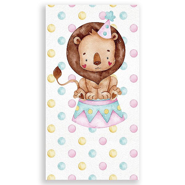 Faixa Lateral - Circo Rosa Aquarelado - Sublimado 3D