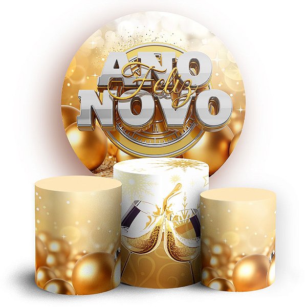 KIT Redondo e Trio - Ano Novo - Sublimado 3D