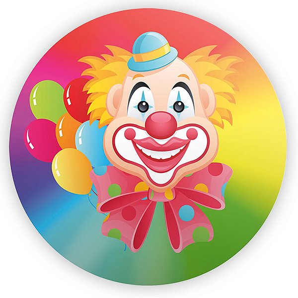 Painel Redondo - Circo Palhaço - Sublimado 3D