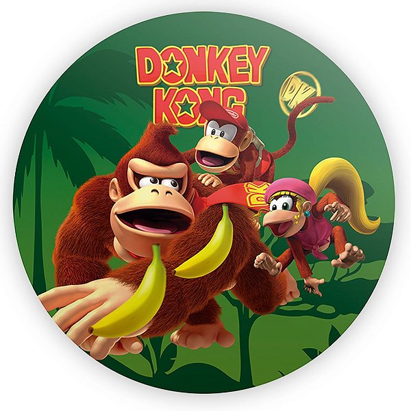 Painel Redondo - Donkey Kong - Sublimado 3D