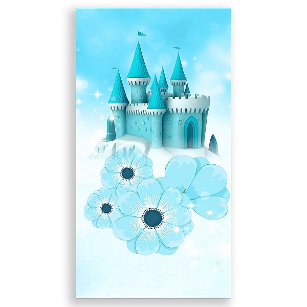 Faixa Lateral - Castelo Cinderela Cute - Sublimado 3D