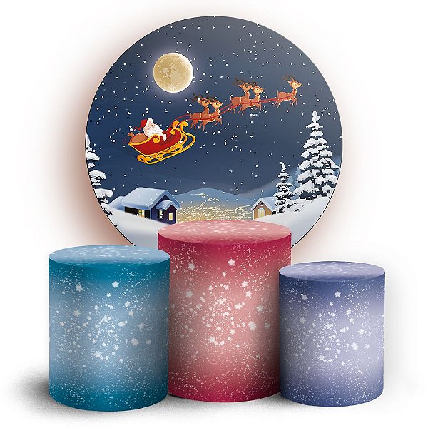 KIT Redondo e Trio -  Natal - Sublimado 3D