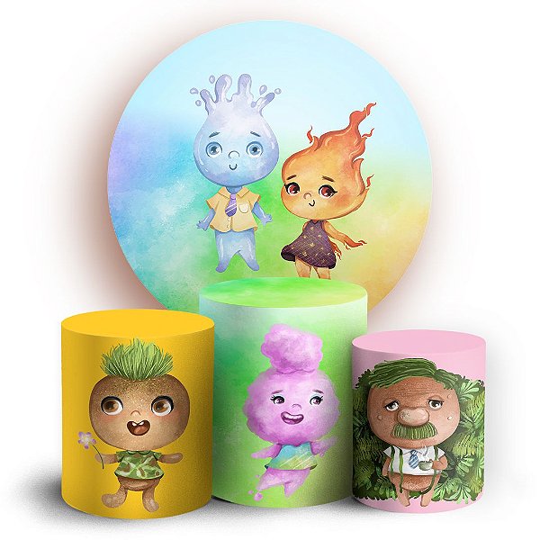 KIT Redondo e Trio - Elementos - Sublimado 3D