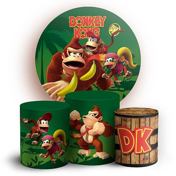 KIT Redondo e Trio - Donkey Kong - Sublimado 3D