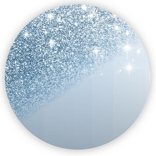 Painel Redondo - Gliitter Azul Borboleta - Sublimado 3D