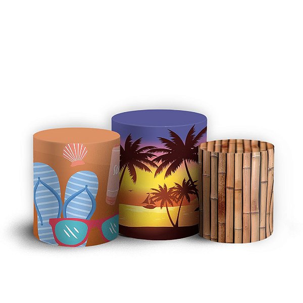 Trio Cilindro - Tardezinha - Sublimado 3D + Elástico