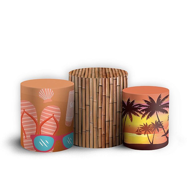 Trio Cilindro - Tardezinha - Sublimado 3D + Elástico