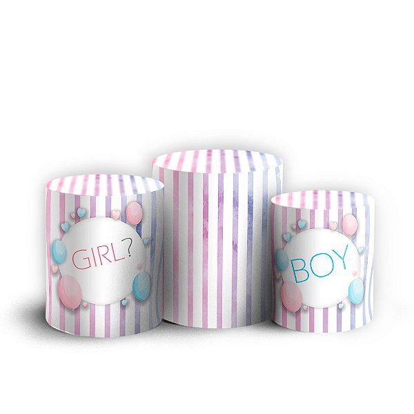 Trio Cilindro - Revelacao - Sublimado 3D + Elástico