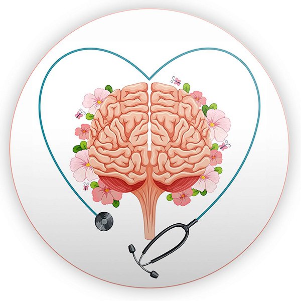 Painel Redondo - Psiquiatria - Sublimado 3D