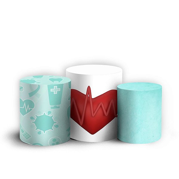 Trio Cilindro - Medicina - Sublimado 3D + Elástico