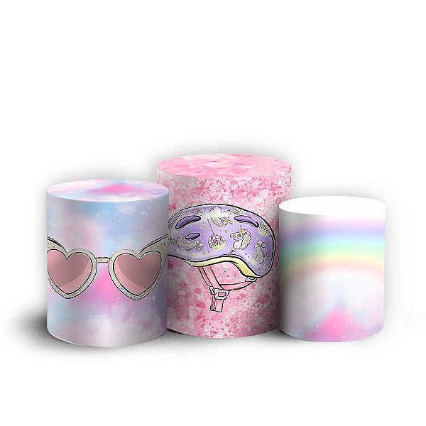 Trio Cilindro - Patins - Sublimado 3D + Elástico