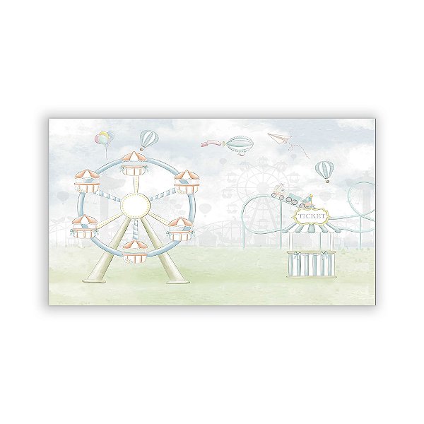 Painel Retangular - Parque Aquarela Candy - Sublimado 3D