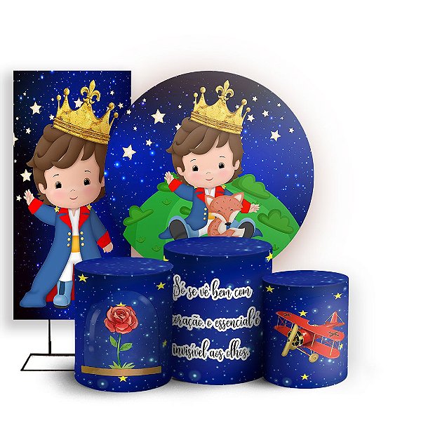 KIT Redondo Trio e Faixa - Pequeno-Principe - Sublimado 3D