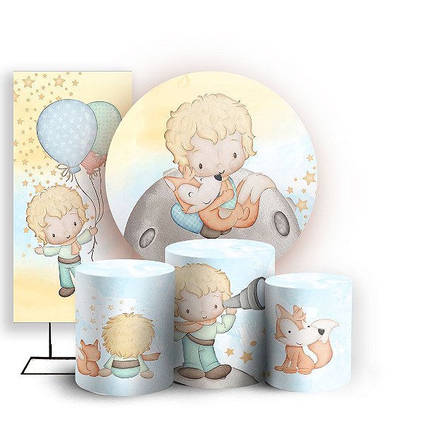 KIT Redondo Trio e Faixa - Pequeno-Principe - Sublimado 3D