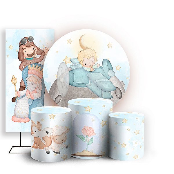 KIT Redondo Trio e Faixa - Pequeno-Principe - Sublimado 3D