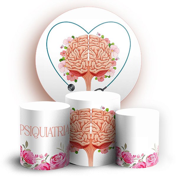 KIT Redondo e Trio - Psiquiatria - Sublimado 3D