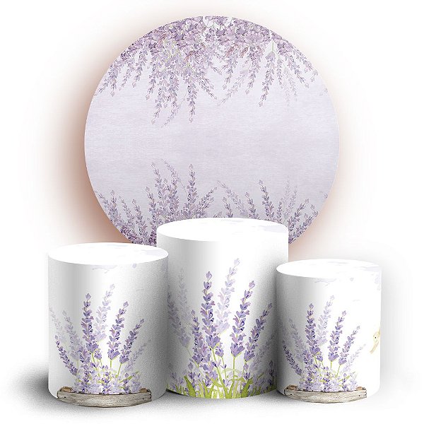 KIT Redondo e Trio - Lavanda - Sublimado 3D