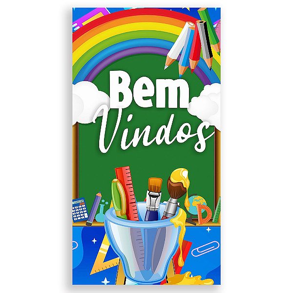 Faixa Lateral - Volta as Aulas - Sublimado 3D